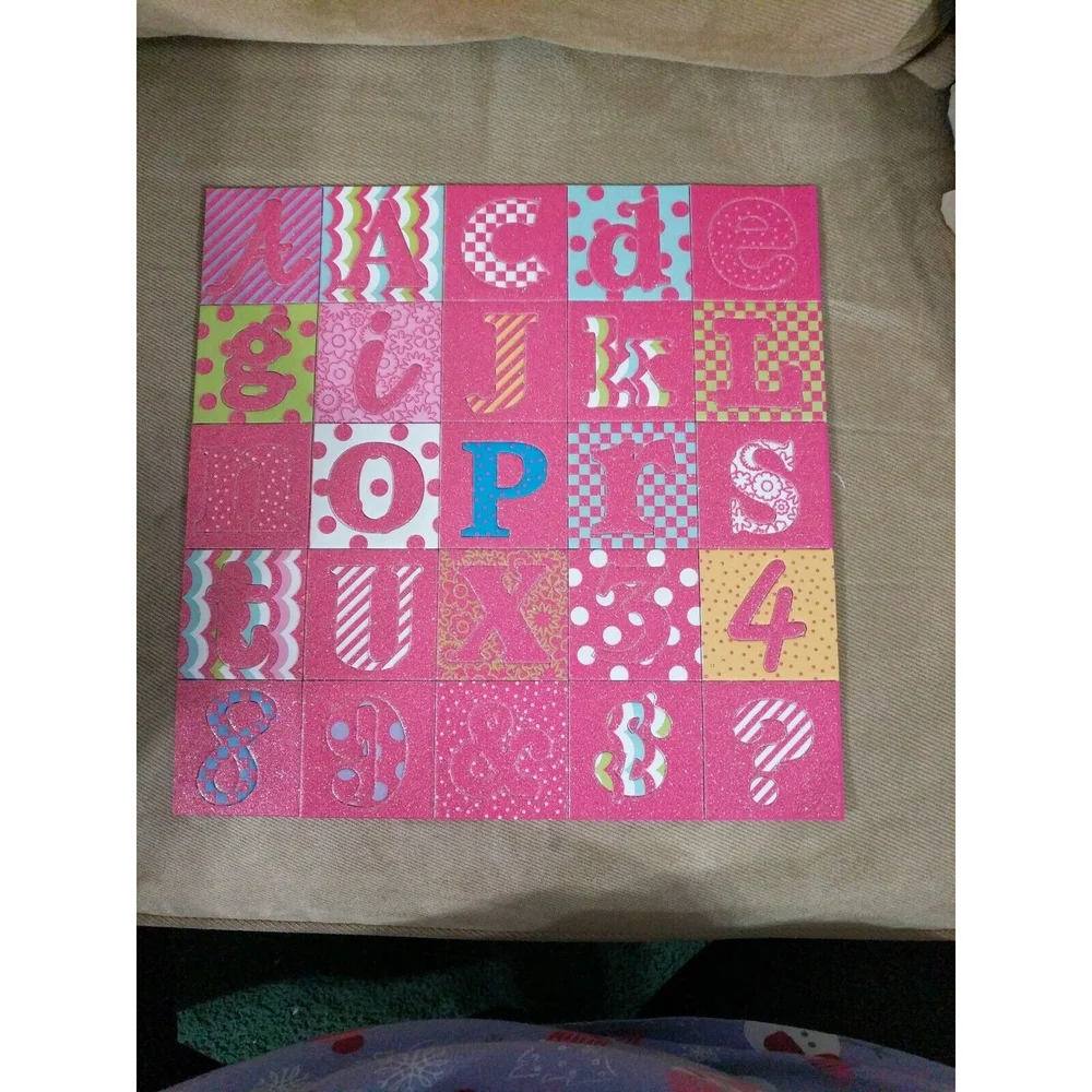 3 Birds- Sticky Sparkly Letters & Shapes Scrapbook - 8 large sheets